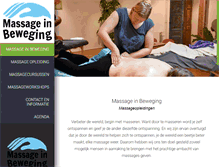 Tablet Screenshot of massageinbeweging.nl